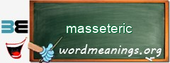 WordMeaning blackboard for masseteric